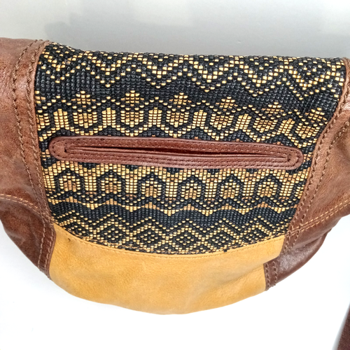 The Sak Deena Umhängetasche braun Leder Southwest geflochten Klappe rustikal Boho Handtasche - Bild 14 von 24