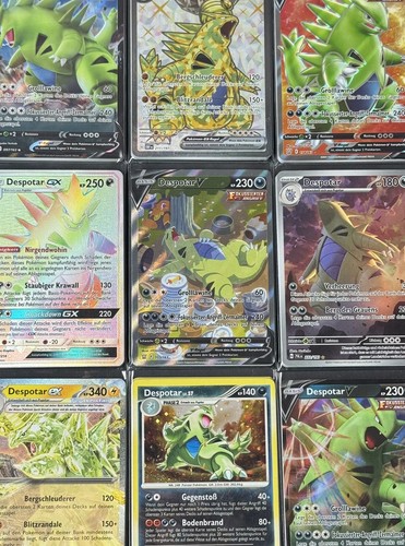 Pokémon 10 Karten Sammlung Set mit 1 Despotar ex / V / GX / Holo / VMAX DE - Picture 5 of 8