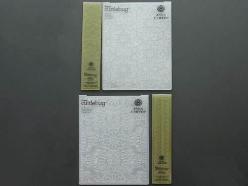 Lot of 2 Anna Griffin Card 5.5x4.5 and 2 Border 1x5.5 Embossing Folders - Picture 2 of 10