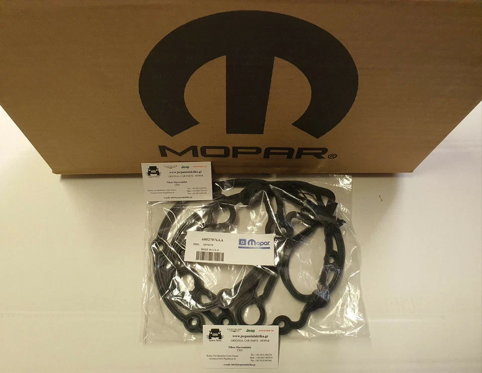 Unidad de cubierta de válvula de junta Jeep Wrangler JK 2.8CRD 2007-2016 nueva genuina 68027076AA Foto 2 de 4