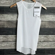 NEW Pearl Izumi Womens Transfer Sleeveless Baselayer Tank Top Size XS White Mesh