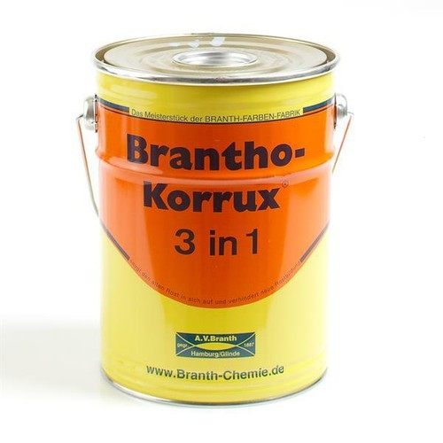 Brantho Korrux 3in1 Rostschutzfarbe 5l Liter Ral-Ton MB 3575 Ochsenblut - Bild 2 von 5