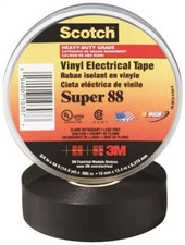  3M SCOTCH 88 3/4" X 66' BLACK SUPER 88 COLD WEATHER ELECTRICAL TAPE 6972368