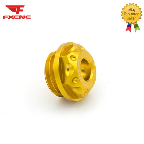For Honda CBR600RR CBR1000RR Engine Oil Filler Cap Cover CNC Motorcycle Gold - Picture 2 of 10