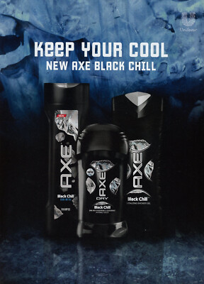 AXE #06 Magazine PRINT AD  ''NEW AXE BLACK CHILL'' 2013