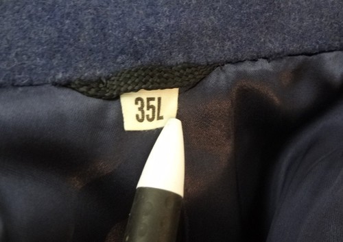 USAF Air Force 35 L Blue Wool Overcoat Uniform Airman Pembroke Vietnam 1970s - Picture 7 of 8
