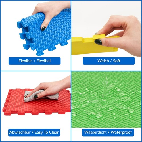 Kinder Puzzlematte Spielmatte Spielteppich Schaumstoff Krabelmatte Kinderteppich - Bild 330 von 601
