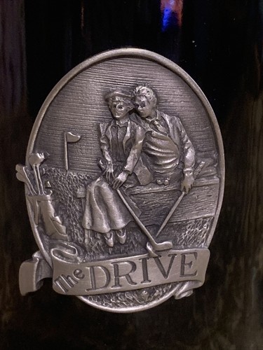 The Drive Happy Couple Golf Themed Coffee Cup Mug Black With Gold Trim - Bild 2 von 5