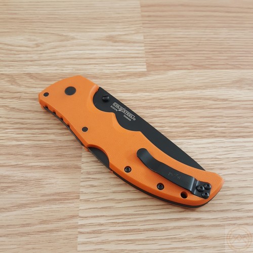 Cold Steel Recon 1 Folding Knife 4.0" S35VN Steel Tanto Blade, Orange G10 Handle - Picture 9 of 12