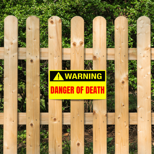 Danger of Death Sign METAL Outdoor Indoor Keep Out Warning Enter Caution Door - Picture 4 of 9