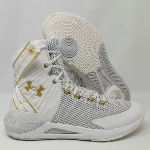 Under Armour HOVR Highlight Ace Women's Volleyball Shoes White Gold 3023708-100 - Picture 2 of 8