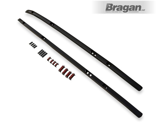 Par de rieles de techo para adaptarse a Honda CRV 2017 + aluminio 4x4 rack accesorios superiores negro - Imagen 3 de 8
