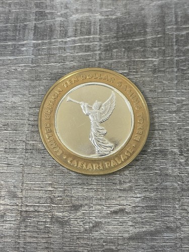 .999 10 $ Silber Glücksspiel Medaille Caesar’s Palace Reno/ Tahoe - Bild 1 von 3