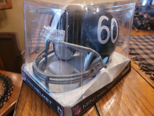Rare Denver Broncos throwback 60/1960s mini helmet riddell NIB - Picture 2 of 3