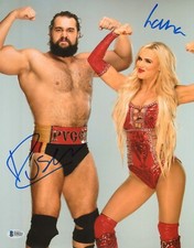 Rusev & Lana Signed 11x14 Photo BAS Beckett COA WWE Day #1 Picture Autograph 222