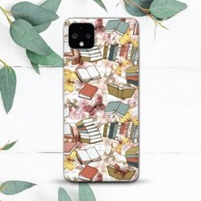 Vintage Books Flowers Butterfly Case For Google Pixel 2 3 3a 4 4a 5 6 7 8 XL
