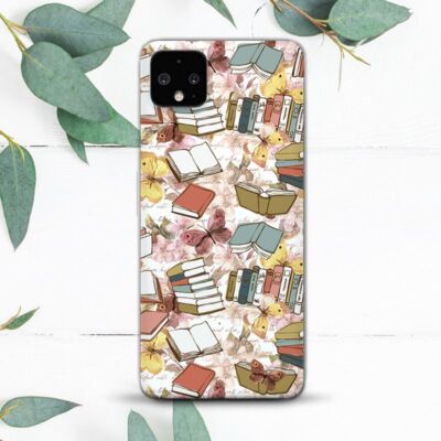 Vintage Books Flowers Butterfly Case For Google Pixel 2 3 3a 4 4a 5 6 7 8 XL
