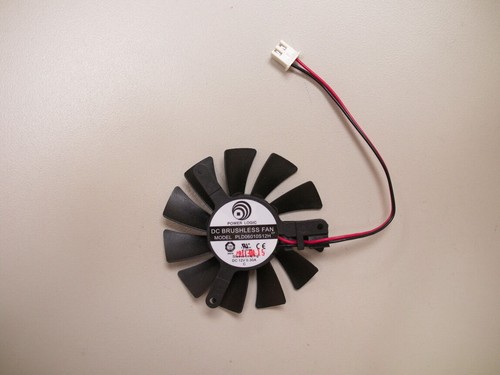 Cooler Fan For ATI NVIDIA Video Card Power Logic PLD06010S12H 55mm 2 Pin - Afbeelding 1 van 2