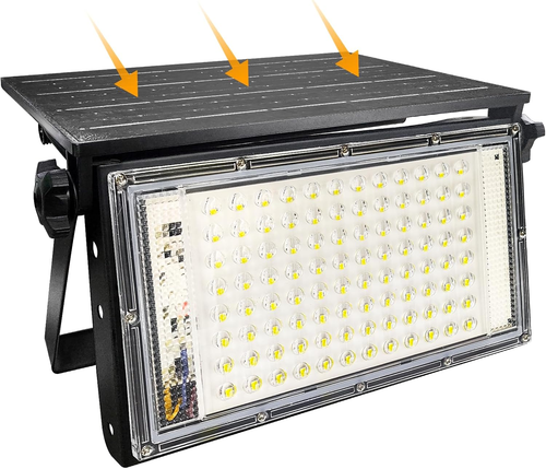 Solar Flood Lights Outdoor with Remote Control Dimmable, Waterproof Super Bright - Picture 10 of 12