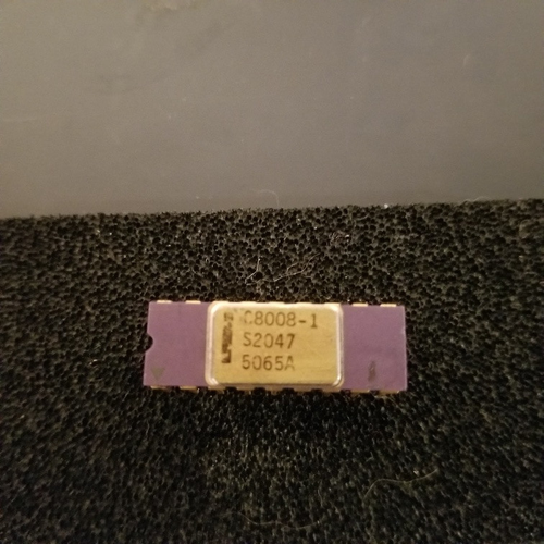 Vintage Intel C8008 CPU Gold CPU, Rare Hong Kong Variant! Tested working 100%