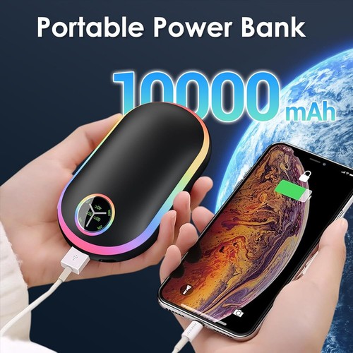 2Pack Rechargeable Hand Warmer, 10,000Mah Handwarmer with Portable Power Bank - Picture 8 of 11