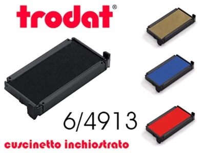 Cuscinetto d'inchiostro per Timbri TRODAT 6/4913 cartuccia di ricambio, tampone