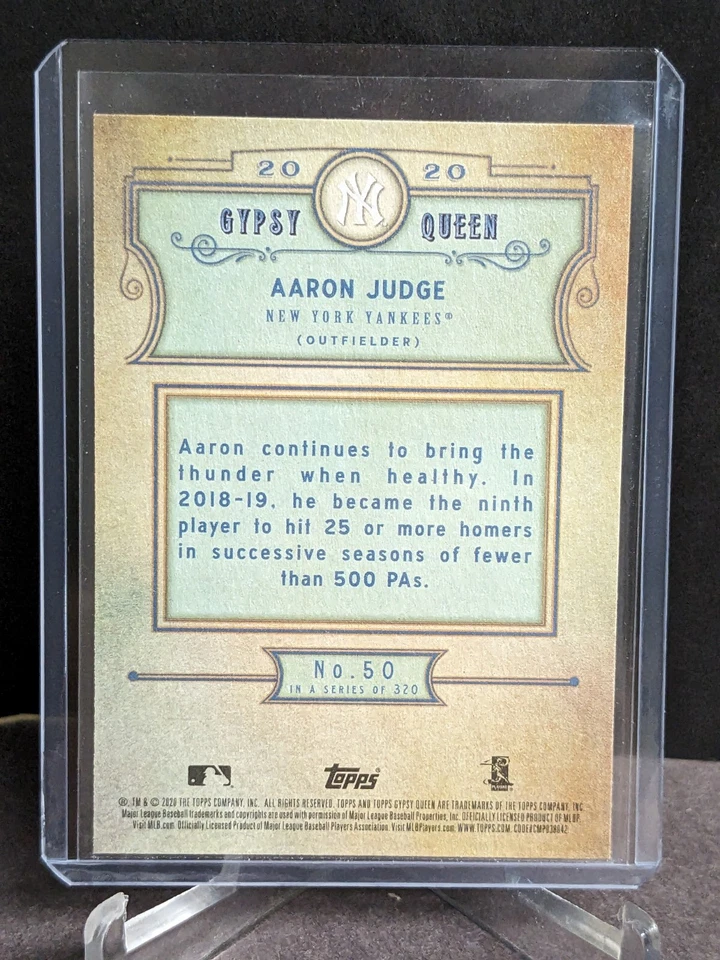 2020 Topps Gypsy Queen #50 Aaron Judge - Image 2 of 2