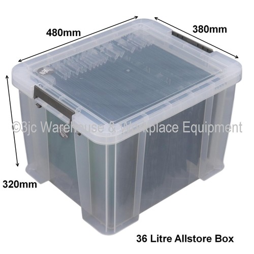 NEW Allstore Commercial Quality Clear Plastic Storage Box Boxes & Lids 33 Sizes - Picture 32 of 41