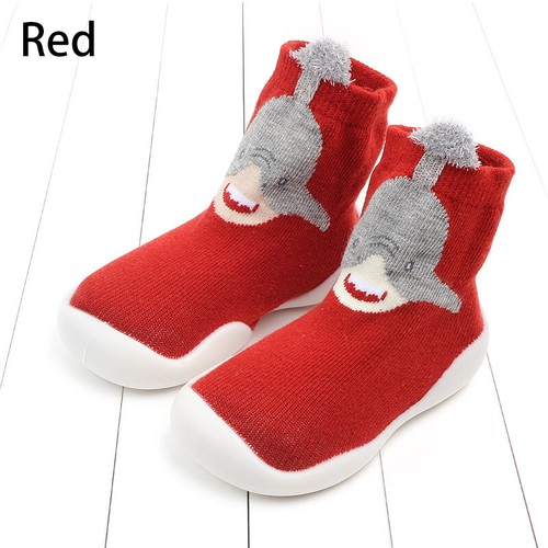 Kinder Baby Mädchen Jungen Kleinkind Anti-Rutsch Hausschuhe Boden Socken Winter Warm Schuhe - Bild 3 von 17