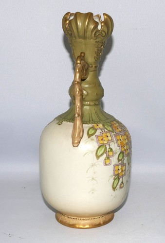 Turn Teplitz Vienna Jugendstilvase E Wahliss Amphora Werke Böhmen, Gold 29,5 cm - Picture 13 of 18