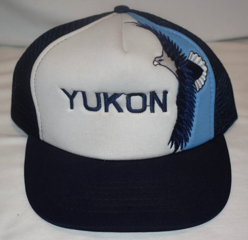 Gorra Yukon Trucker Azul/Blanco Águila Snapback Malla Ajustable Espalda - Imagen 1 de 8