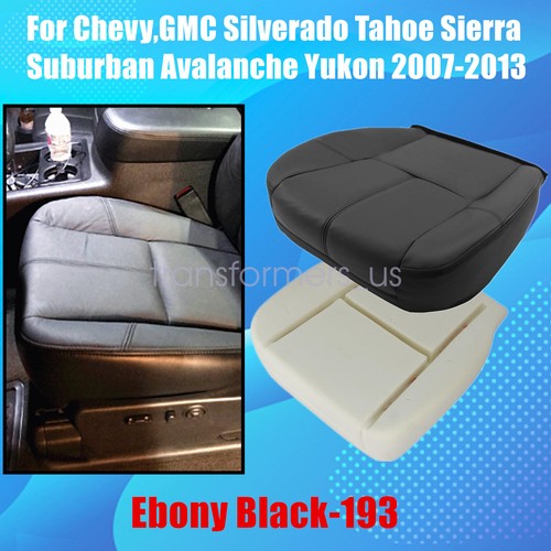 For 2007-2014 GMC Sierra 1500 2500 3500HD Driver Bottom Seat Cover/Foam Cushion - Picture 45 of 80