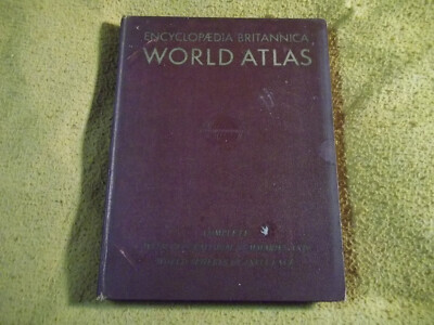 ENCYCLOPÆDIA BRITANNICA ATLAS INTERNATI Encyclopedia Britannica World Atlas, 1960 HC, Good | eBay