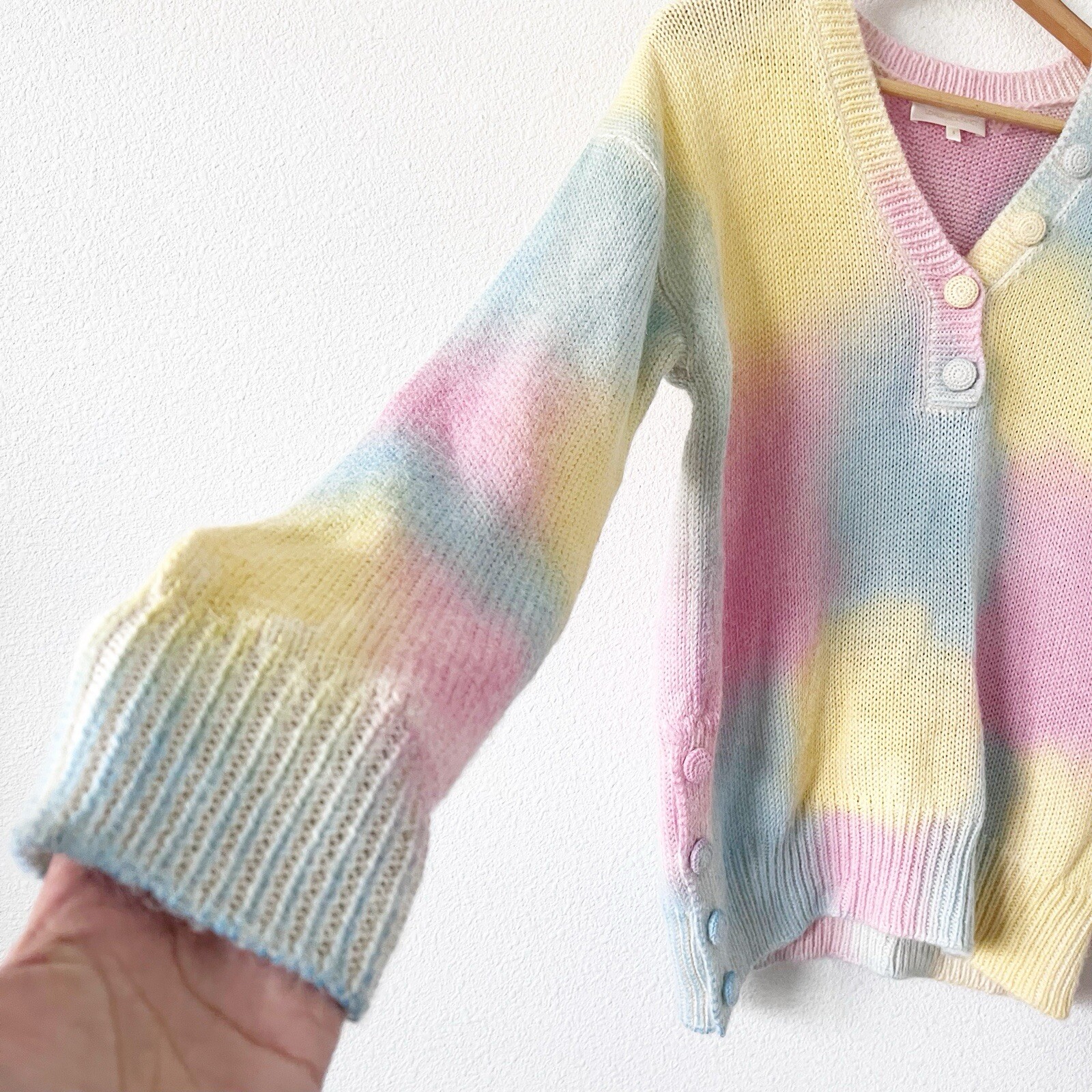 LoveShackFancy Naveen Pullover Alpaca Blend Sweat… - image 5