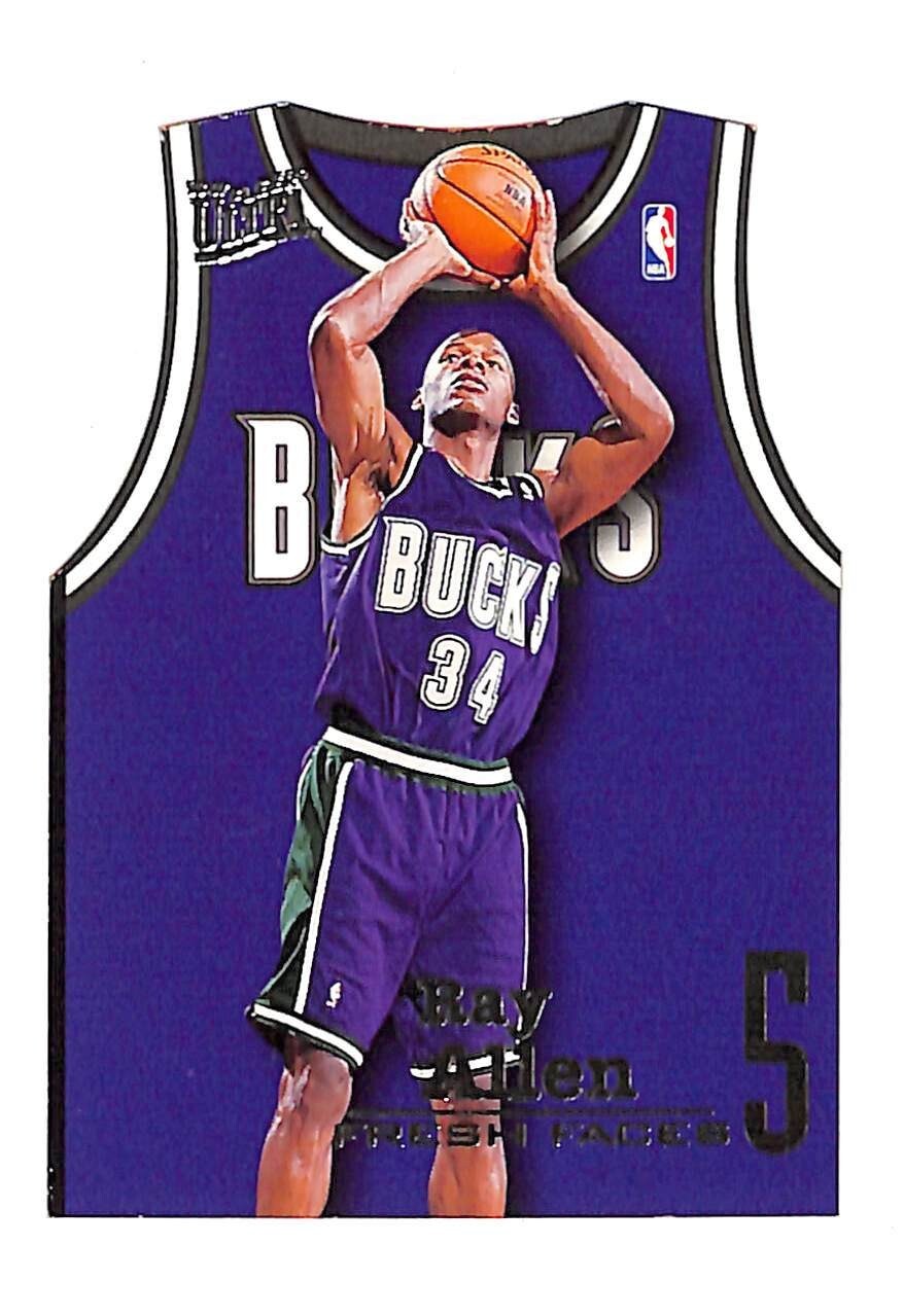 Ray Allen 1996-97 Fleer Ultra Fresh Faces Rookie Card #2 RC
