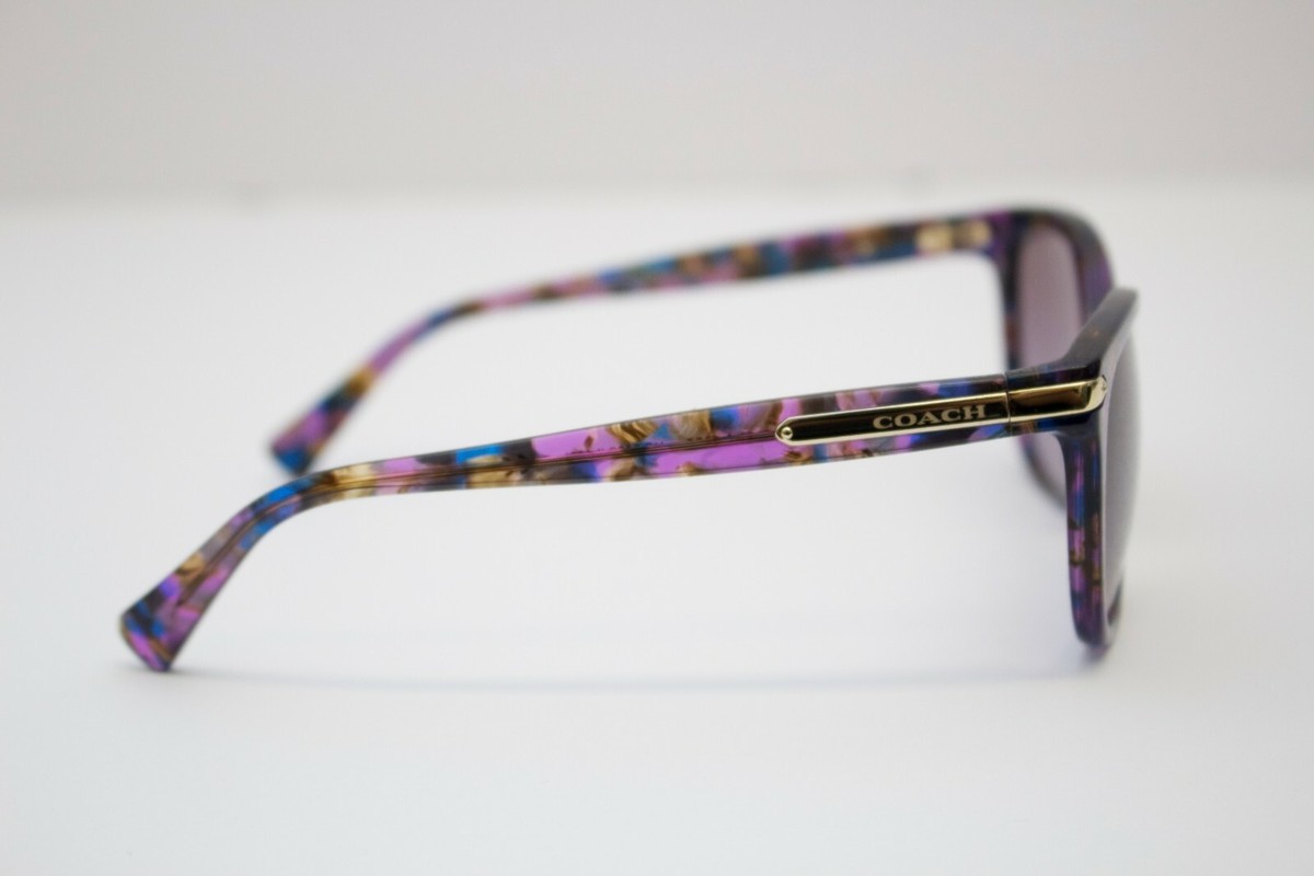 Coach Violet and Gold 55mm Cat-eye Sunglasses Coach HC8132 L109 Sunglasses | LensCrafters main image 2