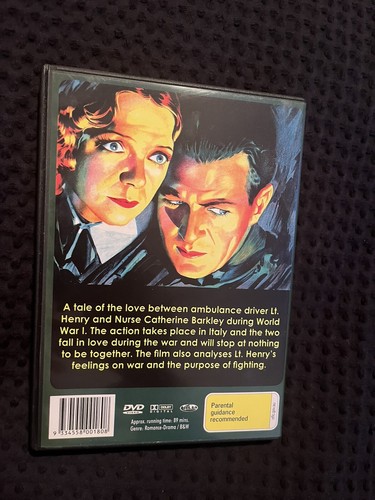A Farewell To Arms (DVD, 1932) Region ALL 0 Gary Cooper Helen Hayes Classic BW - Picture 2 of 4