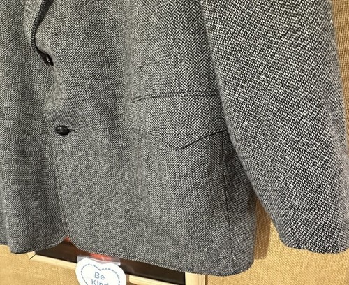Pioneer Wear Hombre Western Blazer 48L Negro Gris Hecho en EE. UU. - Imagen 6 de 13