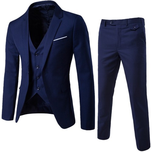 Hot new Men two-piece suit Modern Jacket Pants Formal Solid Dress Suits - Picture 16 of 17
