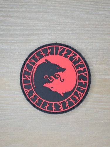 PARCHE GANCHO PVC ROJO LOBO VIKINGO ULFHEDNAR NO PICY ODIN DIOS LOBOS RUNA OPERACIONES NEGRAS - Imagen 3 de 3