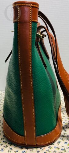 RARE~Vintage~Dooney & Bourke~Kelly GREEN*AWL*R307 Small Bucket Bag* 20312G S179 - Picture 4 of 11