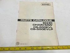 Vintage Echo Parts Catalogue - Chain Saw CS-550EVL, CS-550EVLP - 898 595-1793 1