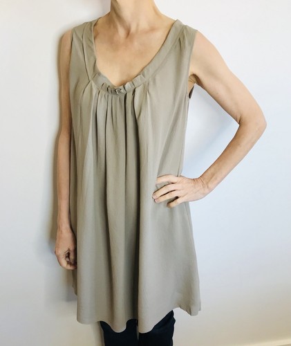 Crea Concept Sz 38 (AU 10) Soft Grey Tunic Top, Long Line French Designer Label - Picture 3 of 9