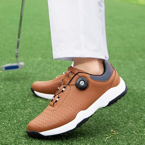 Waterproof Golf Shoes Men's Spikeless Golf Sneakers Anti Slip Walking Sneakers  - Picture 3 of 15
