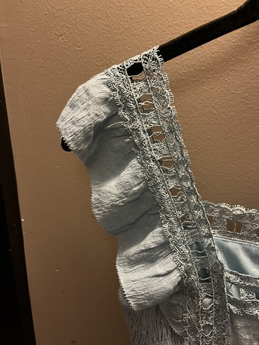 Vestido Entro Para Mujer Talla Pequeña Azul Boho Bebé Muñeca Niña Core Moda Moderno Coqueto - Imagen 3 de 12