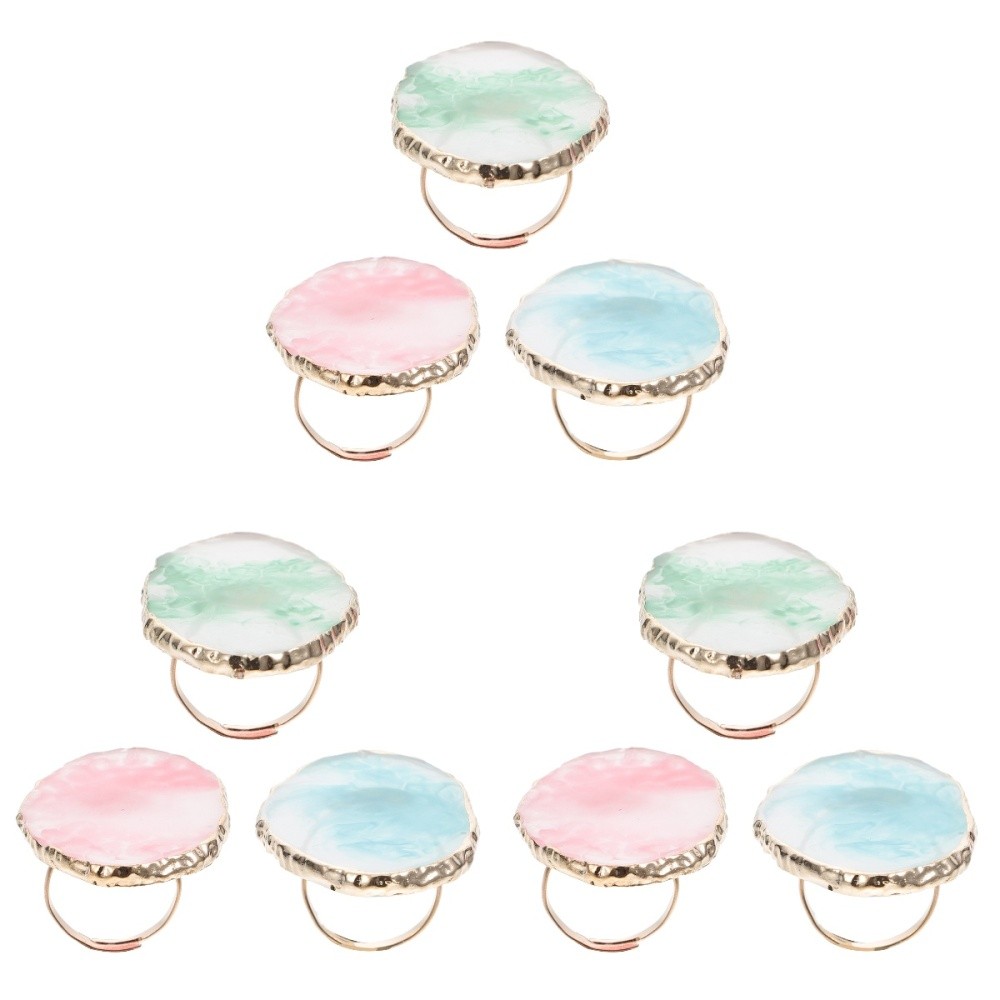 3pcs bague design gel de gel de gel vernis porte-bacs de mélange pour salon de