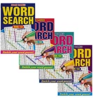 Set Of 4 x Wordsearch Word Search Puzzle Book Travel Books Over 500 Puzzles