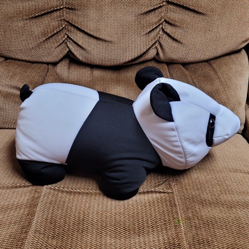 Moshi Panda Bear Peluche Microperlas Nylon Elástico Peluche Almohada Madera Brent - Imagen 2 de 6