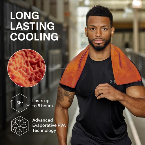 Cooling Towels for Sports, Cooling Neck Wraps – Cold Towel for Running, Worko... - Picture 2 of 9