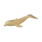 20 Inch Hand Carved Dolphin Wood Sculpture Decorative Figurine Beach Home Decor